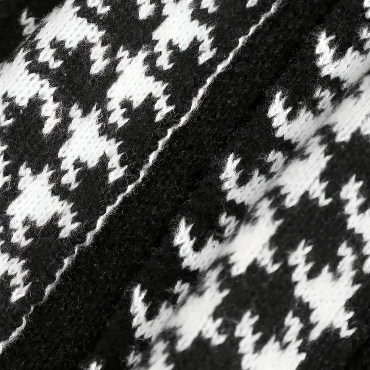 PIERS - Stilfuld Houndstooth Cardigan til Mænd