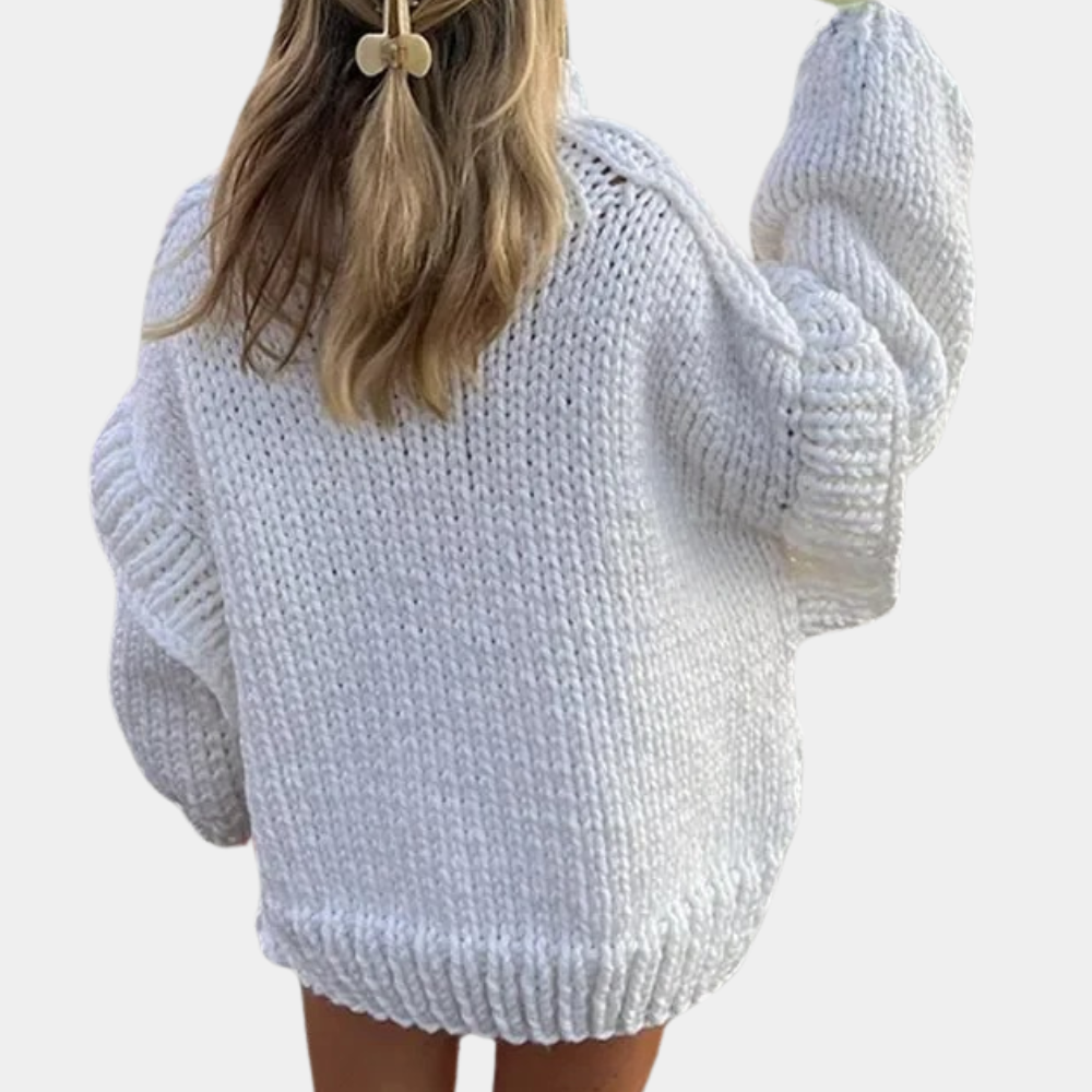 Oversized rullekravesweater til kvinder