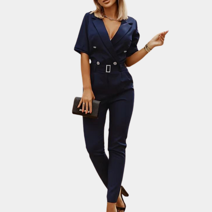 Saoirse - Elegant jumpsuit til kvinder med v-hals