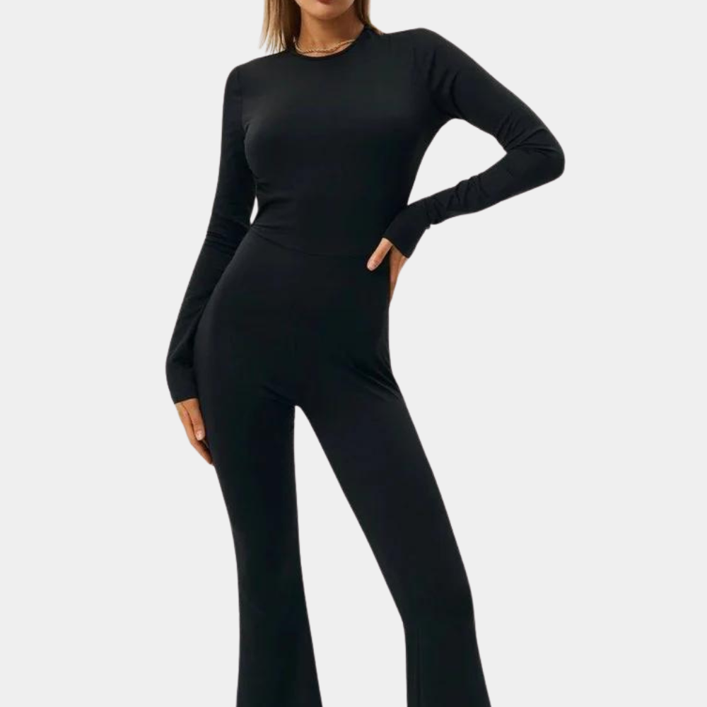 Trendy jumpsuit til kvinder med åben ryg