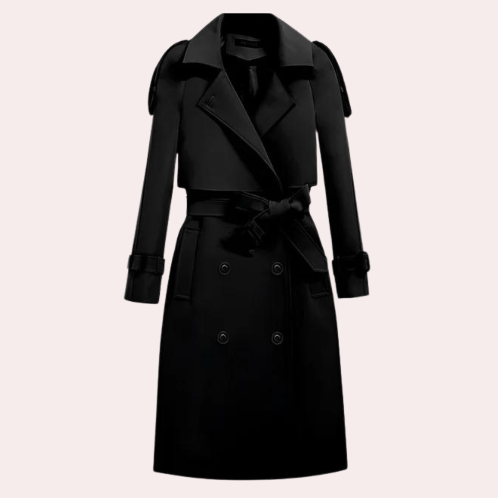 Ivana - Elegant lang trenchcoat til kvinder