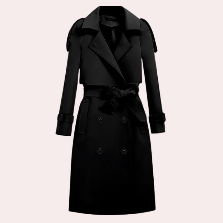 Ivana - Elegant lang trenchcoat til kvinder