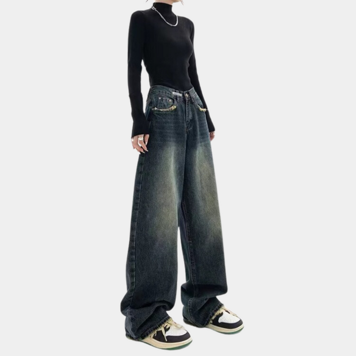 Kateryna - Afslappede baggy jeans til kvinder