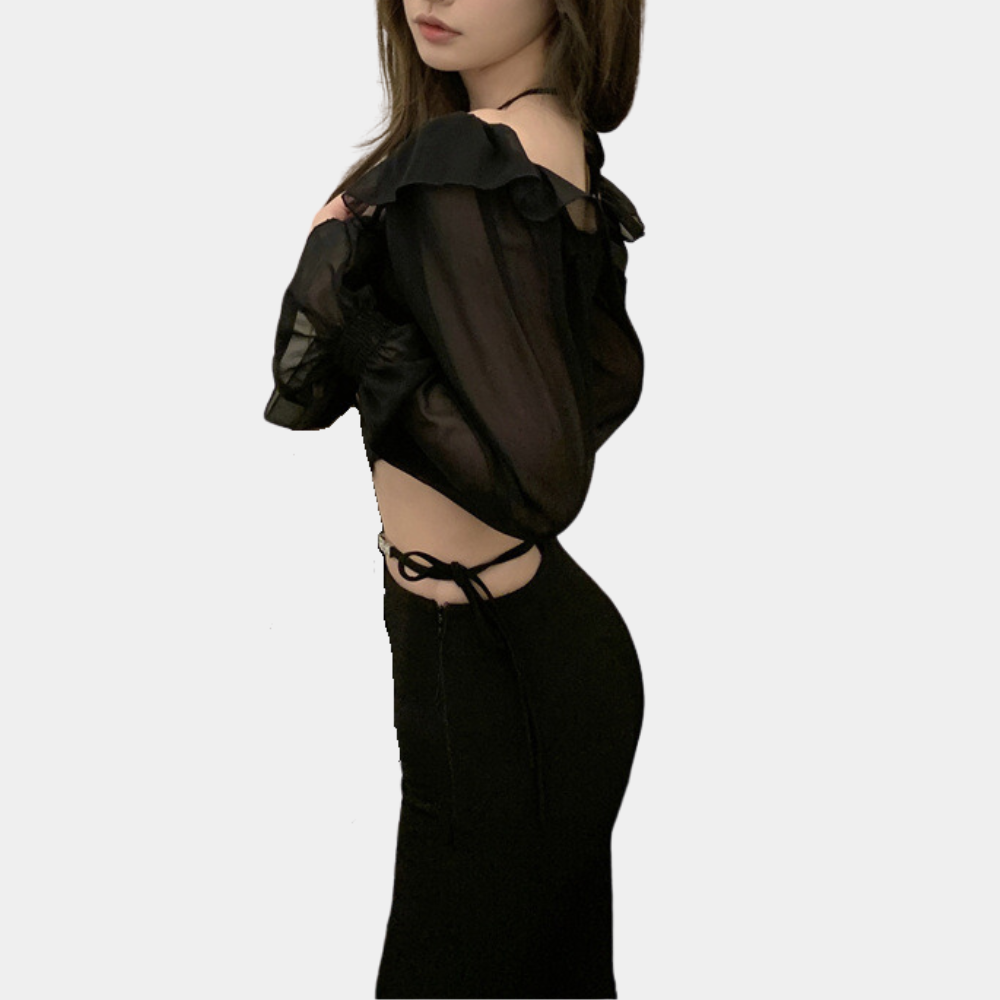 Off-shoulder top til kvinder