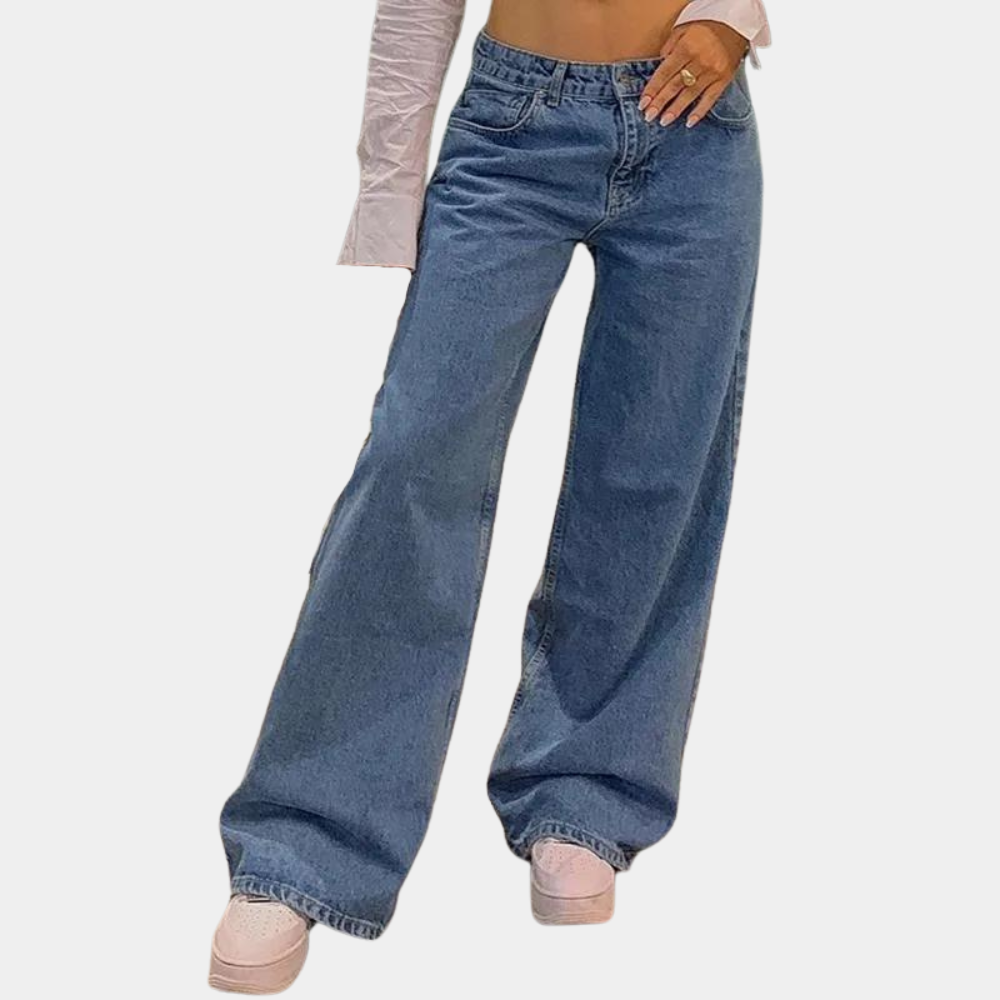 Lav talje og baggy jeans til kvinder