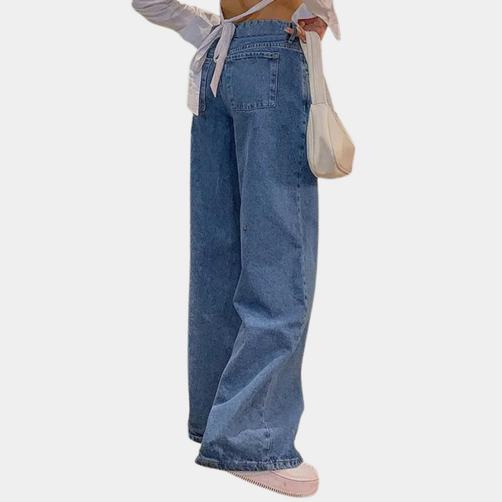 Lav talje og baggy jeans til kvinder