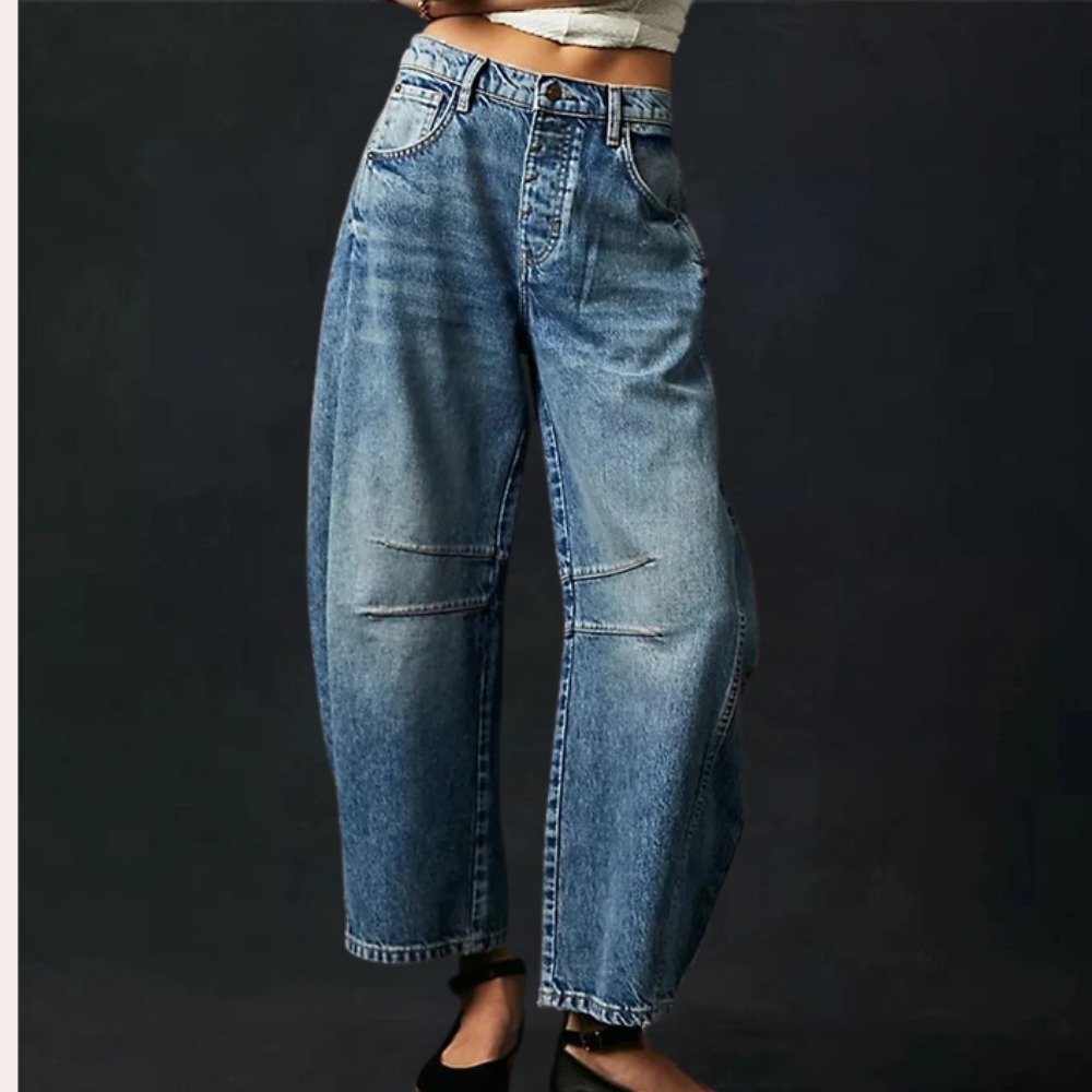 Trendy brede jeans til kvinder