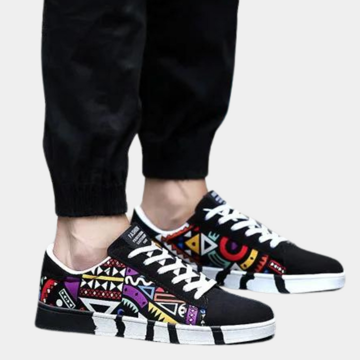 Casual sneakers med print til mænd