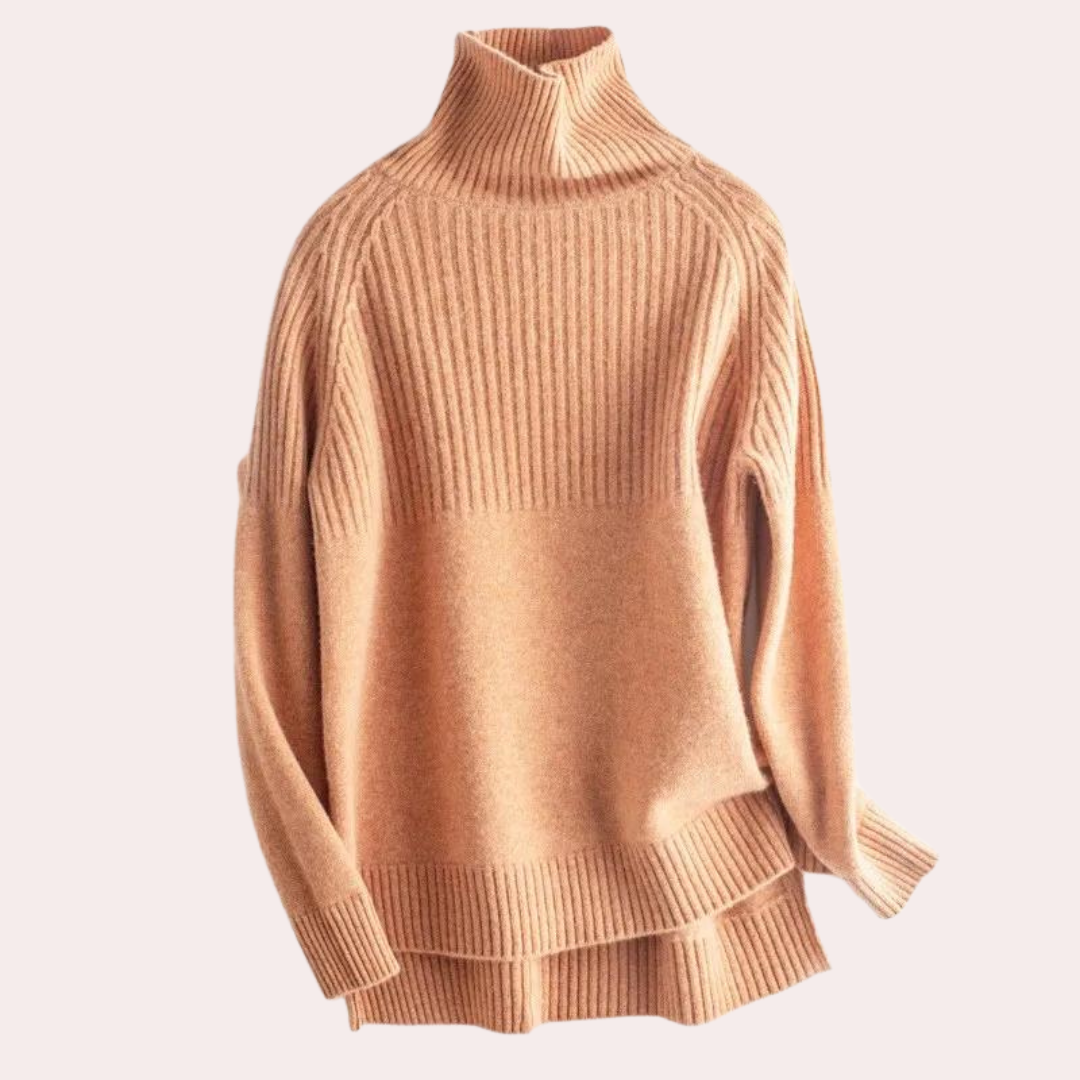 Sienna - Luksus rullekravesweater til kvinder