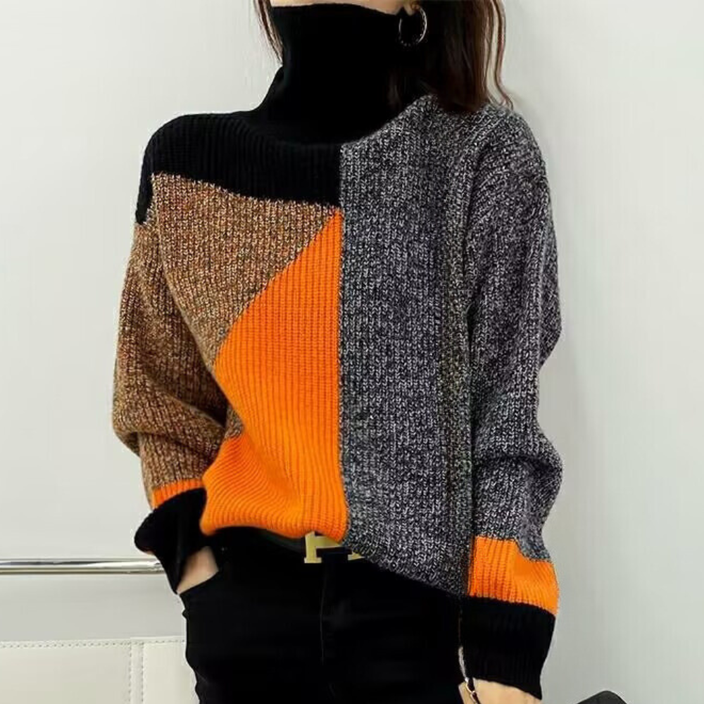 Anya - Trendy og moderne strikket sweater til kvinder