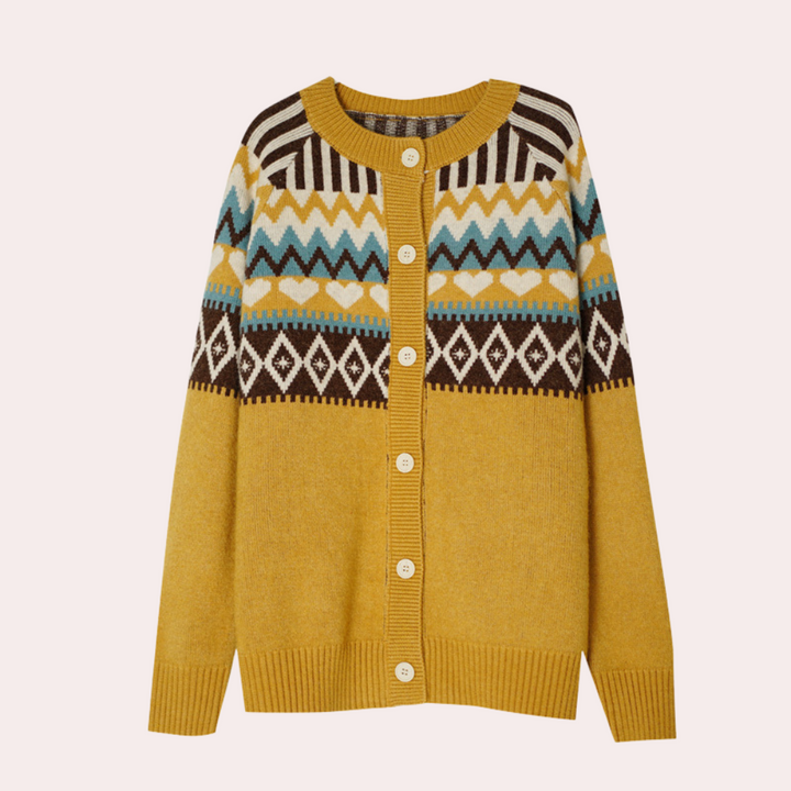 Osana - Stilfuld Vintage Cardigan til Kvinder