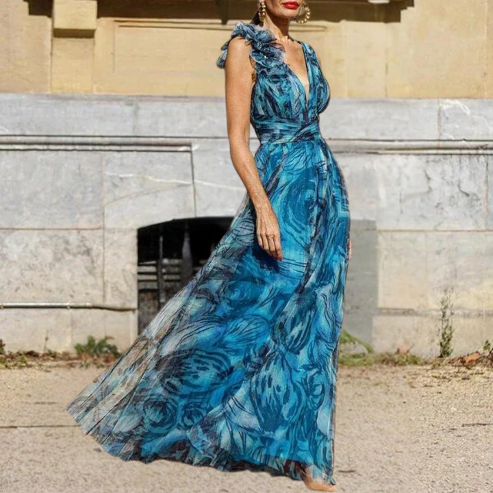 Lena - Elegant og Lette Maxi-Kjole med Frisk Design