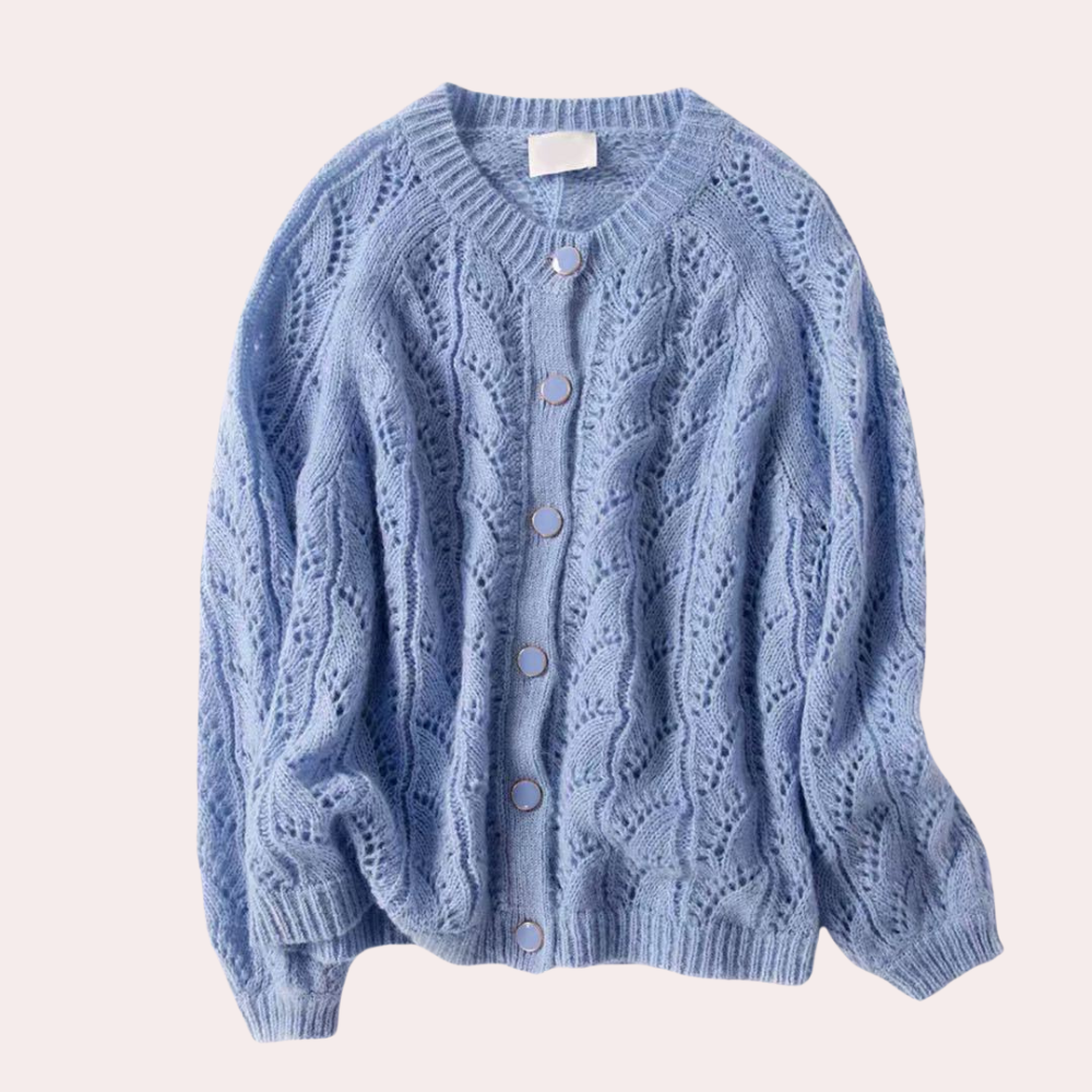 Delfina - Elegant strikket cardigan til kvinder