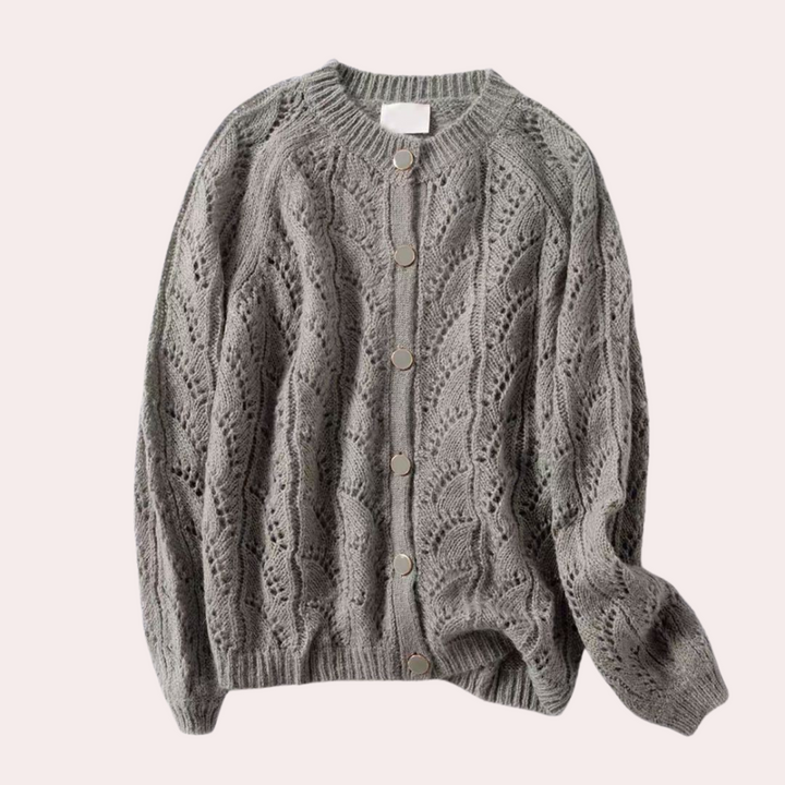 Delfina - Elegant strikket cardigan til kvinder