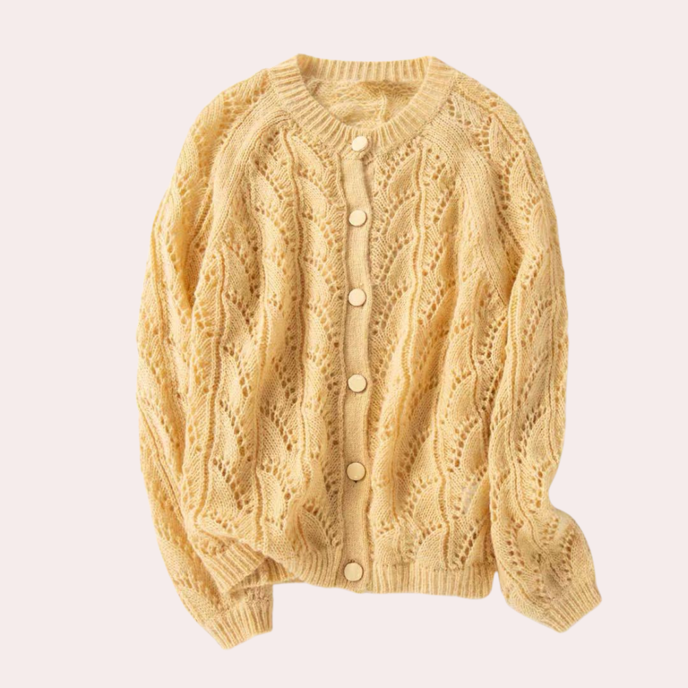 Delfina - Elegant strikket cardigan til kvinder