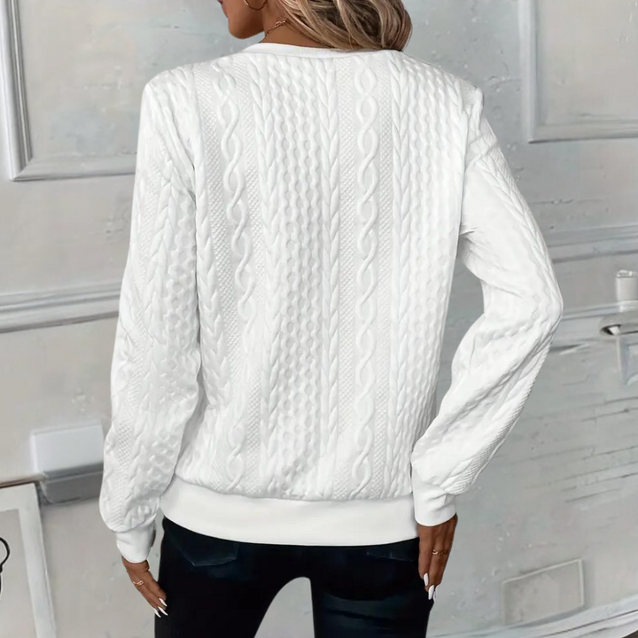 Anoushka - Trendy tekstureret sweater til kvinder