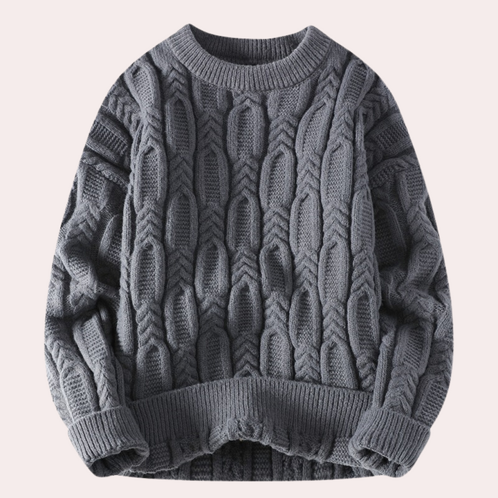 Tiberiu - Premium løs strikket sweater til mænd