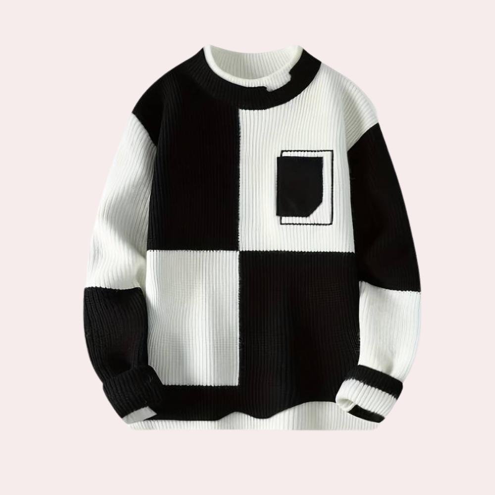 Agoston - Trendy varm sweater med rund hals til mænd