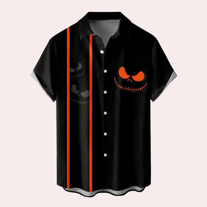 Orban - Klassisk Halloween button-down-herreskjorte