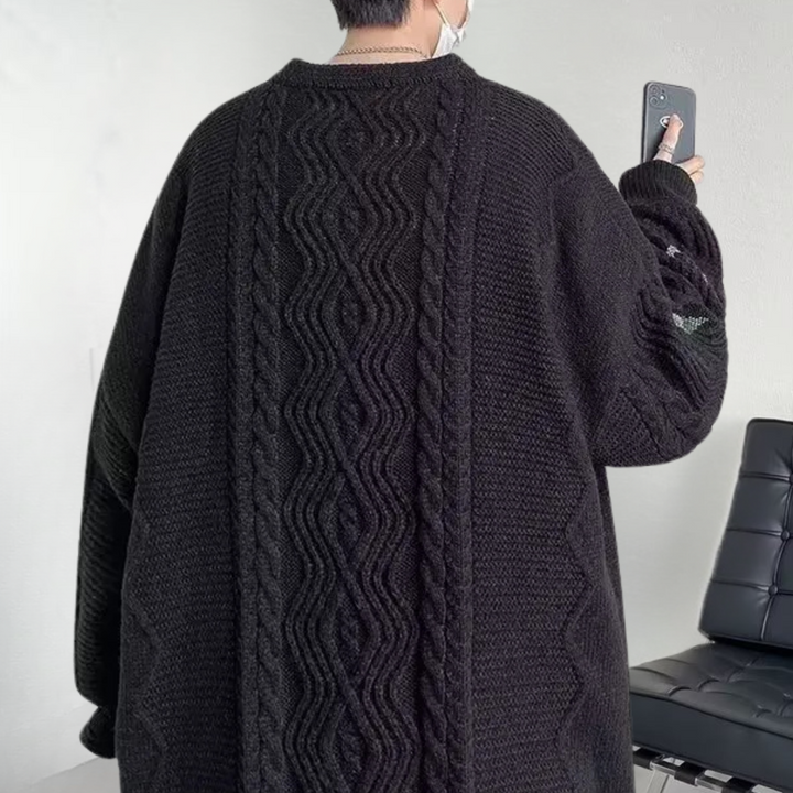 Vadislav - Oversized strikket sweater til mænd