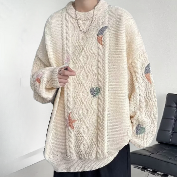 Vadislav - Oversized strikket sweater til mænd