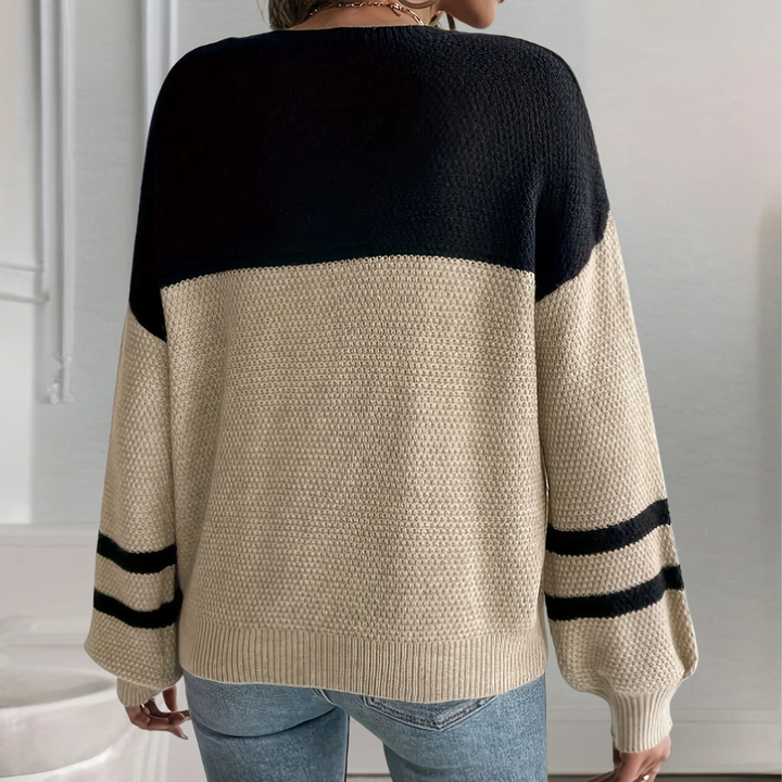 ELYANA - Moderne Sweater med Faldende Skuldrer til Kvinder