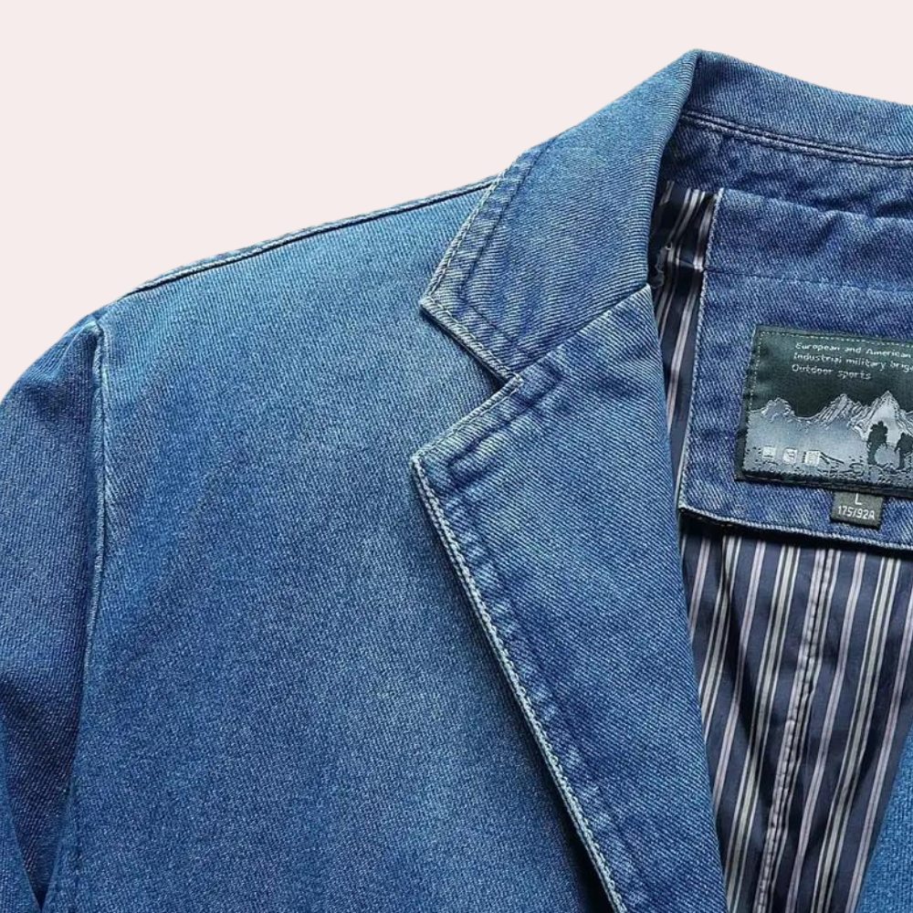 LOGAN - Afslappet Denim Blazer til Mænd