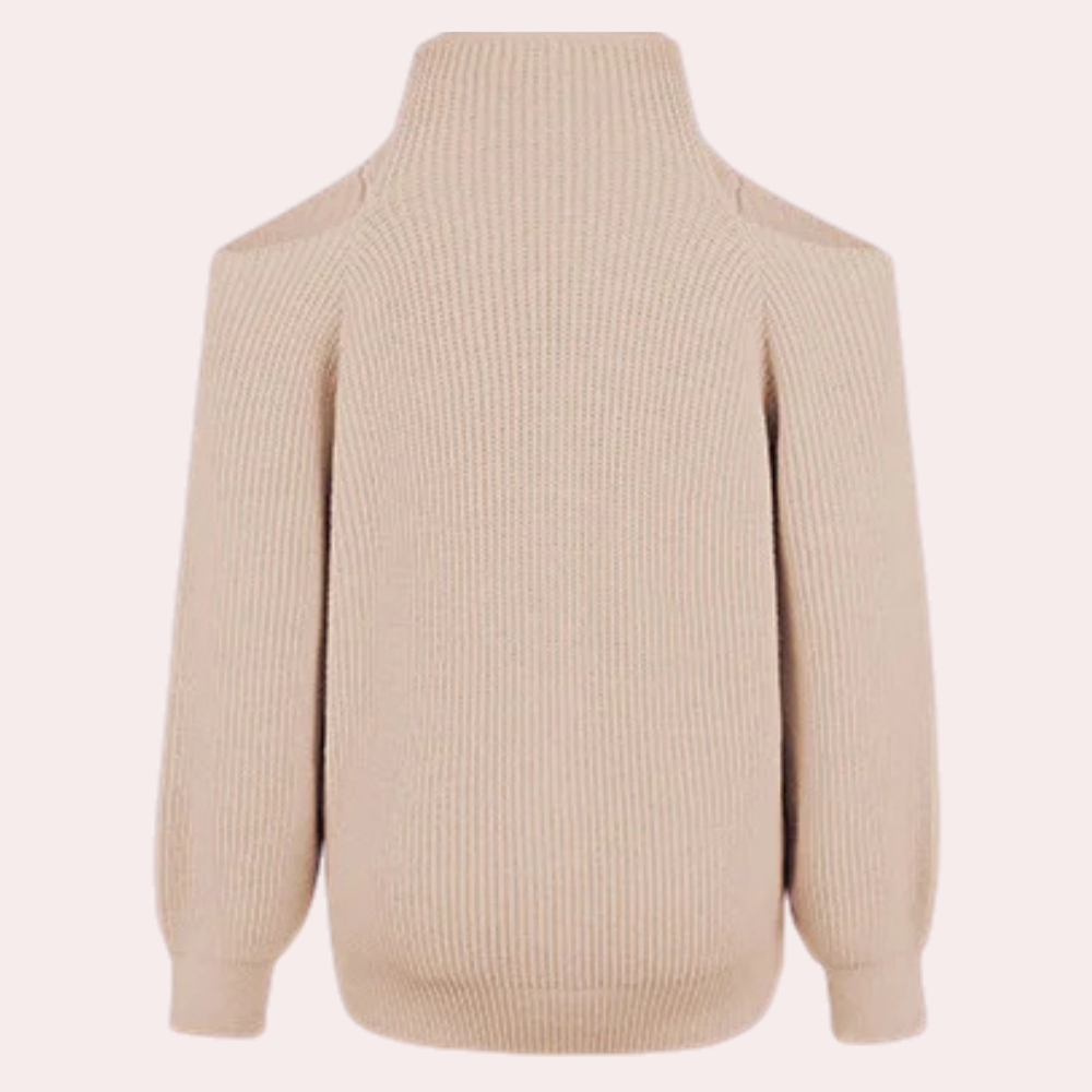 ESTELLA - Moderne Sweater med Åben Skuldre til Dame