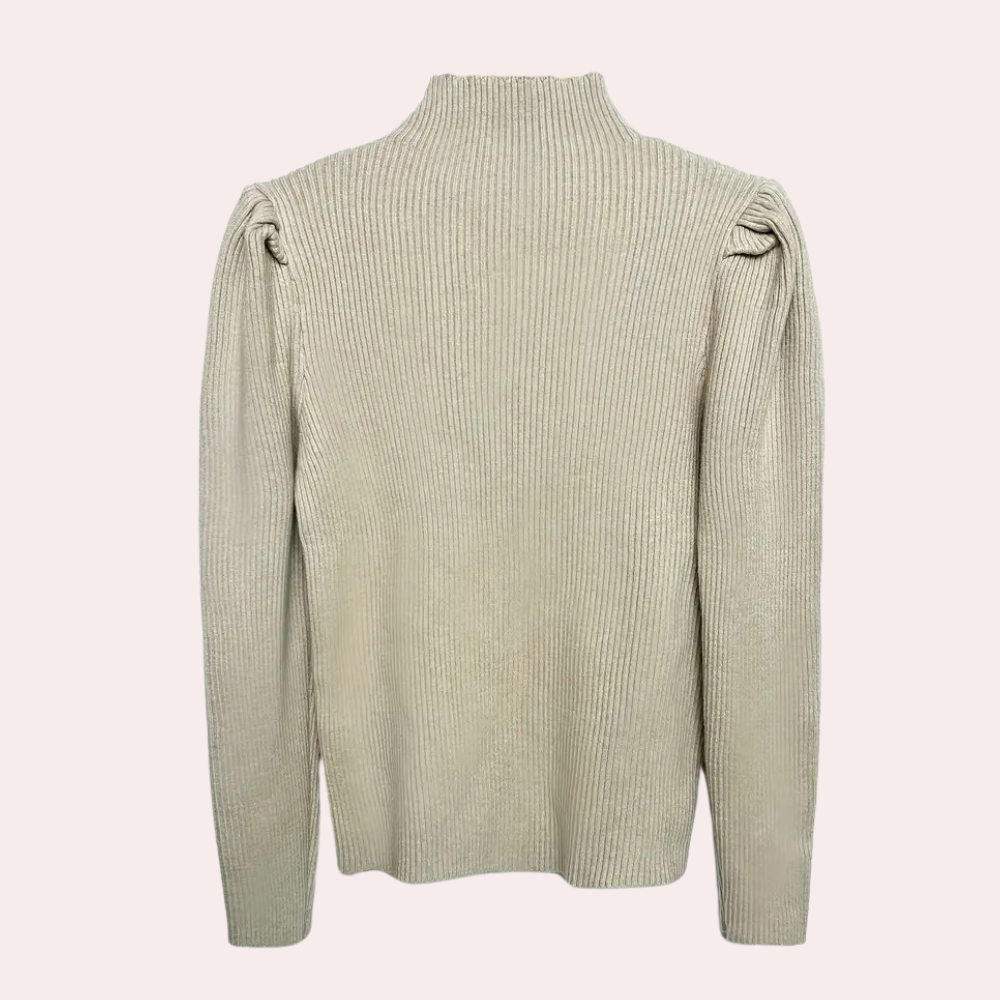 ELYSA - Elegant Ribbede Sweater til Kvinder