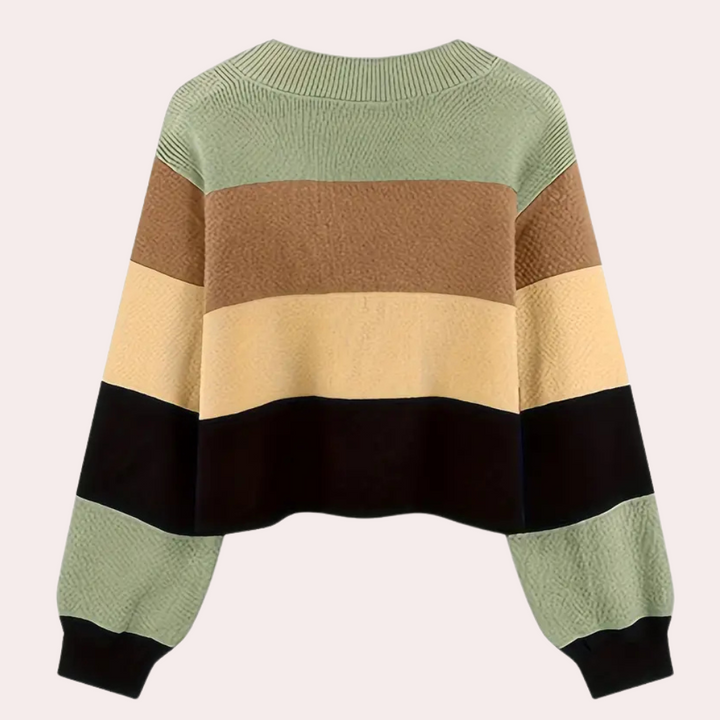 DAIANA - Moderne Afskåret Sweater til Damer